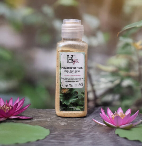 POWDER TO FOAM Halal Body Scrub